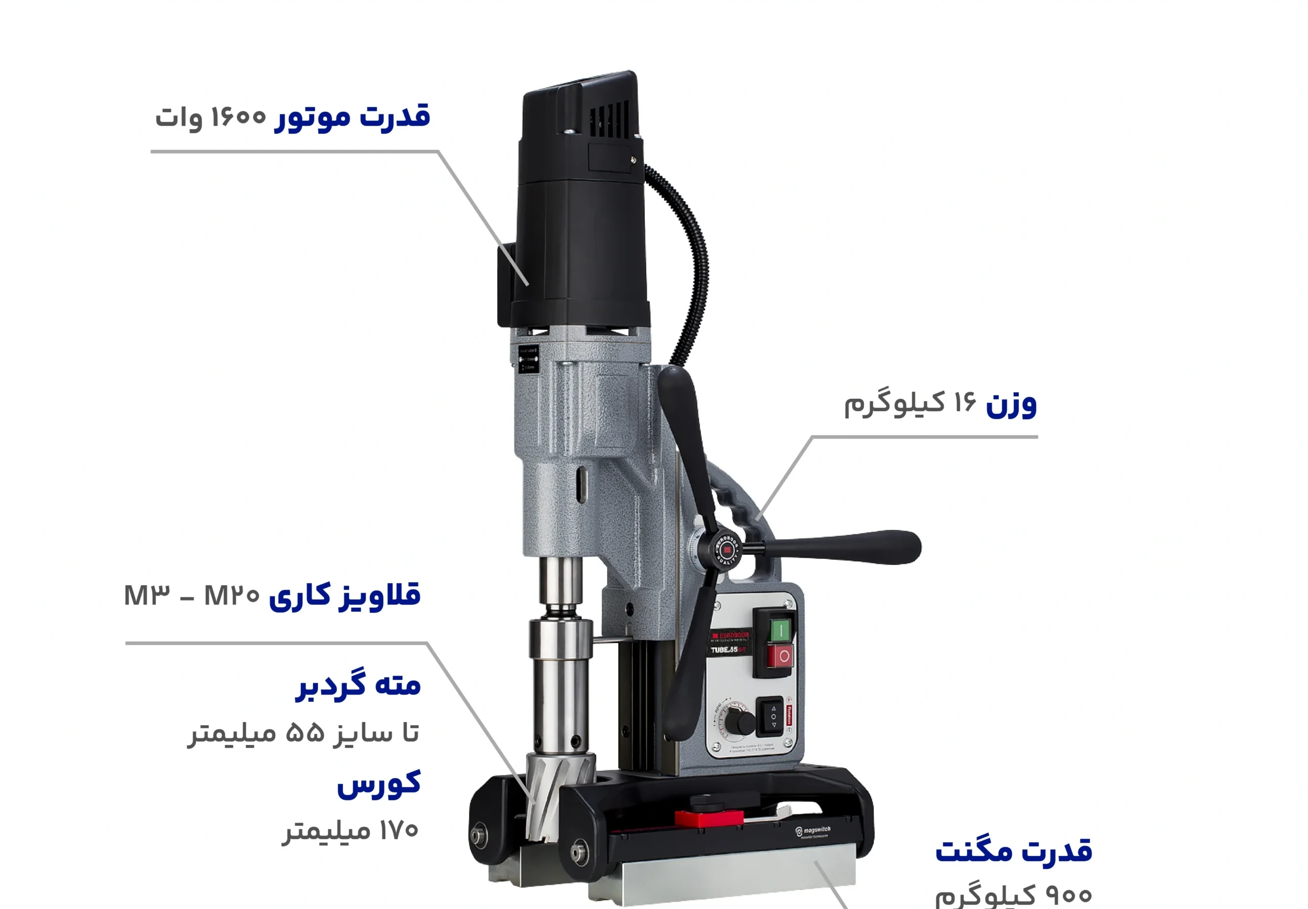 دریل مگنت TUBE.55S/T